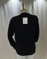 Siyah Nakışlı HRMS Sweatshirt