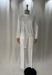 Beyaz Luks Spor İsilti Ikili Takim