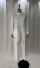 Beyaz Luks Spor İsilti Ikili Takim