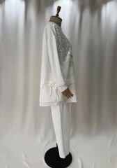 Beyaz Lüks Spor Şık İkili Takım