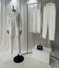 Beyaz Luks Spor İsilti Ikili Takim