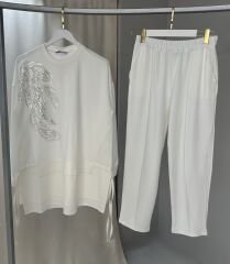 Beyaz Luks Spor İsilti Ikili Takim