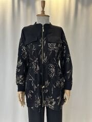 Krep Kumaş File Ve Pul Detaylı Zarif İkili Takım