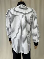 Siyah Beyaz Cizgi Desenli Premium Duruslu Gomlek