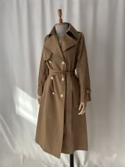 Su Geçirmez Premium Astarlı Uzun Trençkot