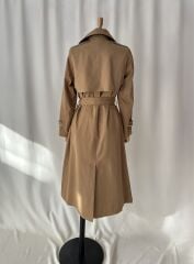 Su Geçirmez Premium Astarlı Uzun Trençkot