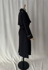 Su Geçirmez Premium Astarlı Uzun Trençkot