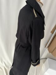 Su Geçirmez Premium Astarlı Uzun Trençkot