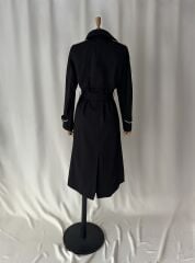 Su Geçirmez Premium Astarlı Uzun Trençkot