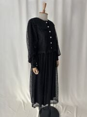 Dantel Detayli Astarli Balon Kol Ikili Takim