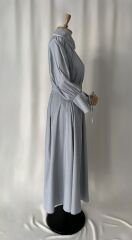 İnce Soft Çizgili Gömlek & Uzun Etek Takım